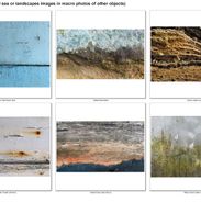 Microscapes (found sea or landscapes images in macro photos of other